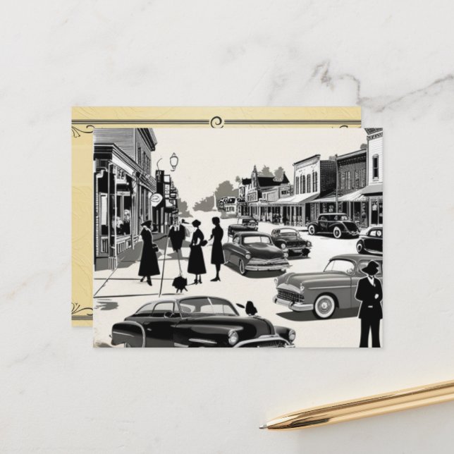 Postal tiempo antiguo vintage (Anverso/Reverso In Situ)