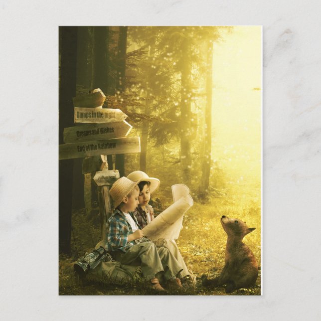 Postal Tiempo de aventura (Anverso)