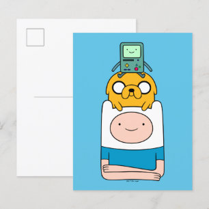 Postal Tiempo de aventura BMO, Jake y Finn