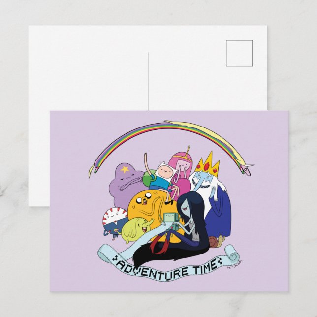 Postal Tiempo de aventura | Gráfico de grupo BMO (Anverso / Reverso)