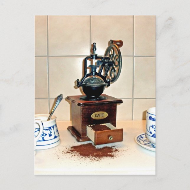 Postal tiempo de café (Anverso)