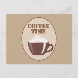 Postal Tiempo de café encantador