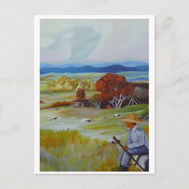 Postal Tiempo de descanso (Anverso)