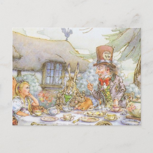 Postal Tiempo de Fiesta del té (Anverso)