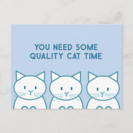 Postal Tiempo de Gatos de Calidad
