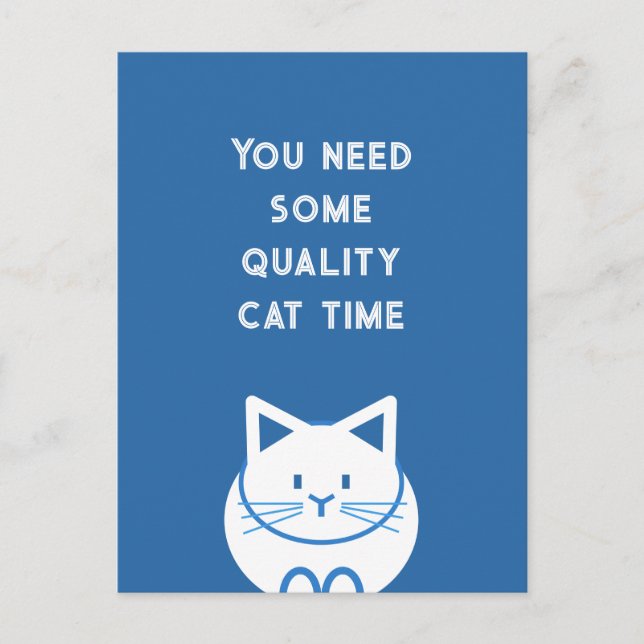Postal Tiempo de Gatos de Calidad (Anverso)