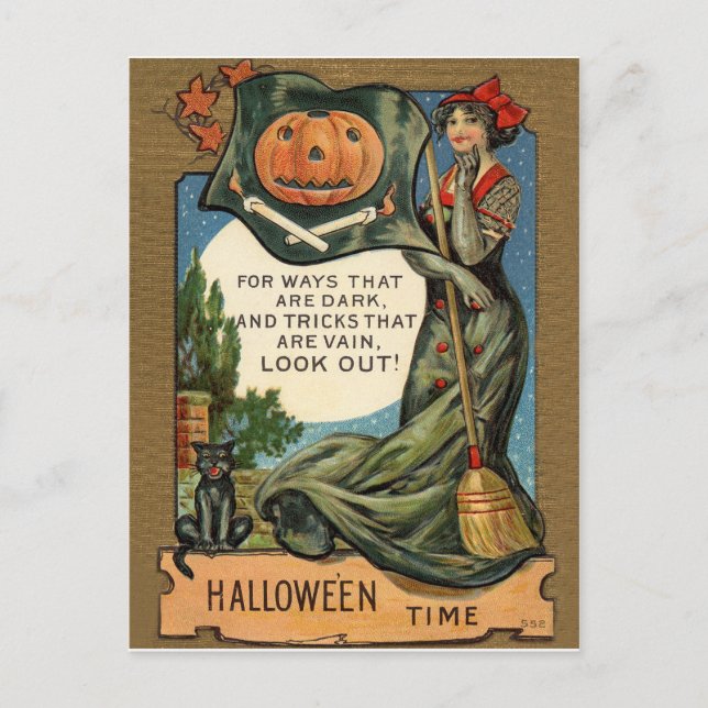 Postal Tiempo de Halloween (Anverso)