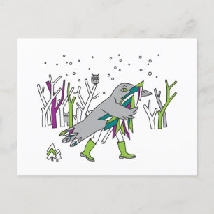 Postal Tiempo de nieve