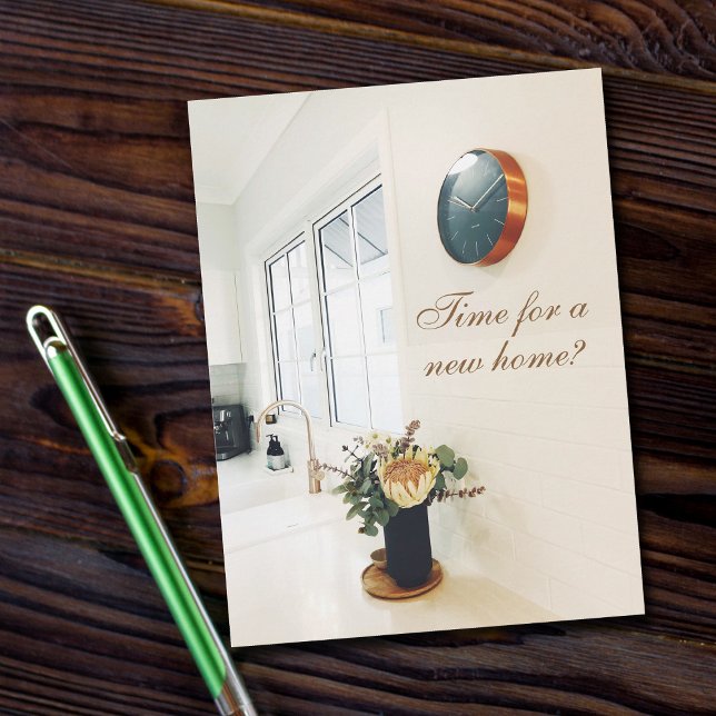 Postal Tiempo de publicidad de agente inmobiliario para u (Subido por el creador)