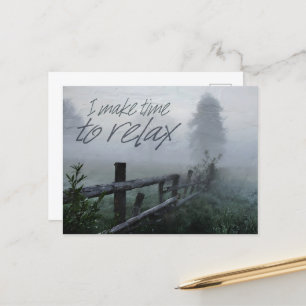 Postal "Tiempo de relajación" Motivación Afirmación