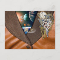 Tiempo de Steampunk de delfín sobre textura de cue