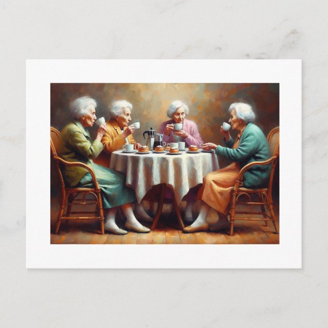 Postal Tiempo de té, (Anverso)