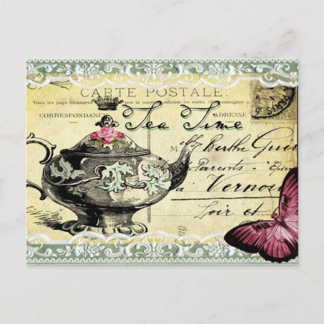 Postal Tiempo de té (Anverso)