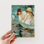 Postal Tiempo de verano | Mary Cassatt<br><div class="desc">Summertime (1894) de la artista impresionista estadounidense Mary Cassatt. El arte original es una pintura al óleo sobre lienzo que representa un retrato de dos mujeres en un bote rodeado de patos. Utilice las herramientas de diseño para agregar texto personalizado o personalizar la imagen.</div>