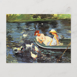 Postal Tiempo de verano (por Mary Cassatt)