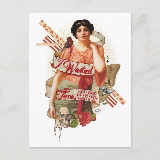 Postal Tiempo desperdiciado (Anverso)