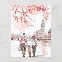 Postal Tiempo familiar en Londres