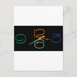 Postal Tiempo neón
