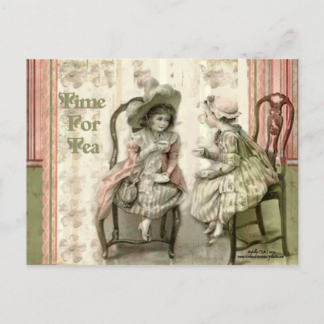 Postal Tiempo Para El Té (Anverso)