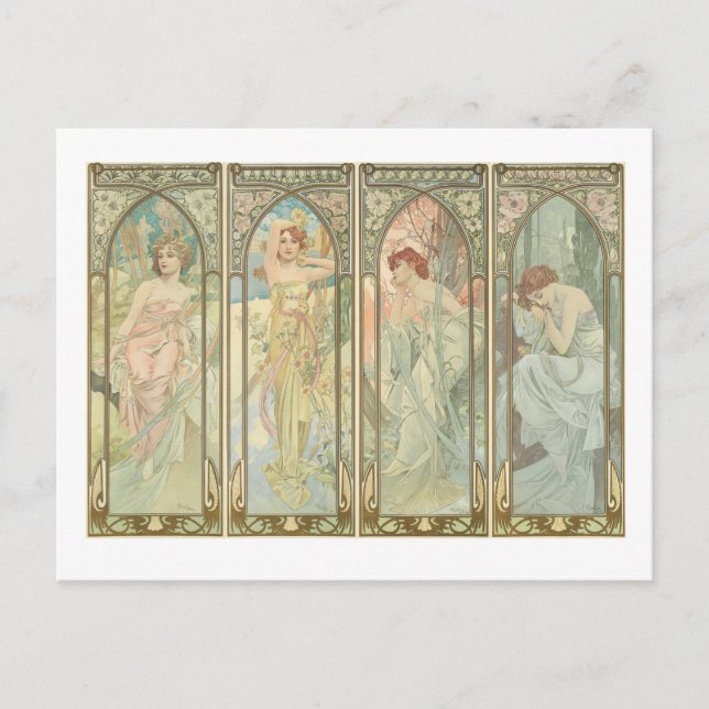 Postal Tiempos Del Día (Anverso)