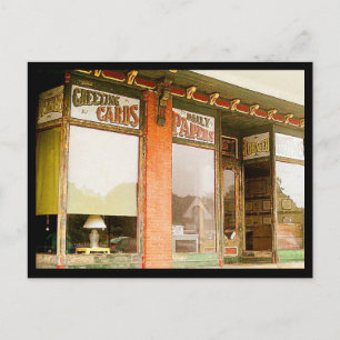 Postal Tienda antigua de primavera ruidosa