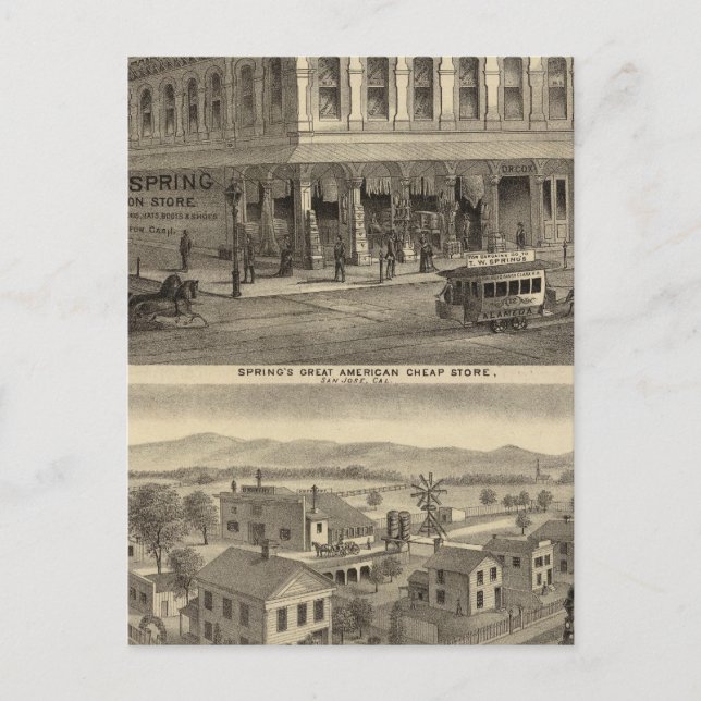 Postal Tienda, cervecería, San José (Anverso)