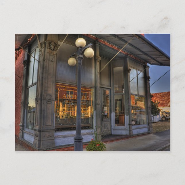 Postal Tienda de antigüedades (Anverso)