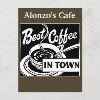 Postal Tienda de café personalizada / Restaurante - Deslu