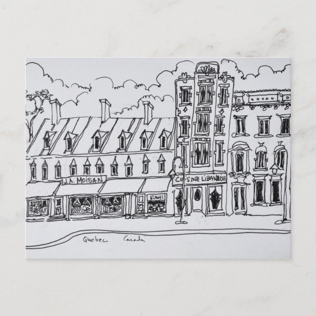 Postal Tienda de comestibles J.A. Moisan | Canadá (Anverso)