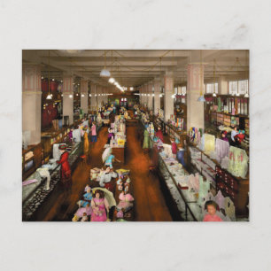 Postal Tienda de departamentos: elección de damas 1905