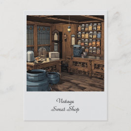 Postal Tienda de dulces de época Tienda general Personal
