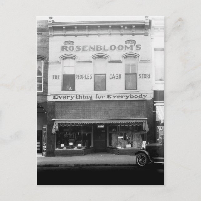 Postal Tienda de Dyersburg Rosenbloom (Anverso)