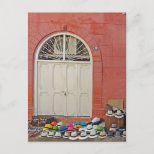 Postal Tienda de Gorras en la acera - Cartagena Colombia