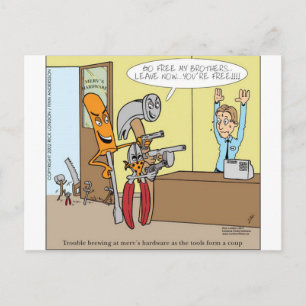 Postal Tienda de hardware Liberation Funny Gifts Tees Car