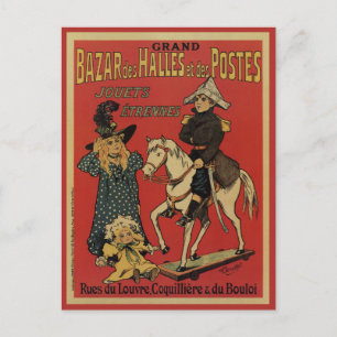 Postal Tienda de juguetes y regalos de vacaciones París y