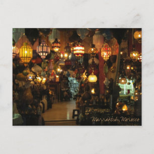 Postal Tienda de lámparas de Marruecos en Marrakesh