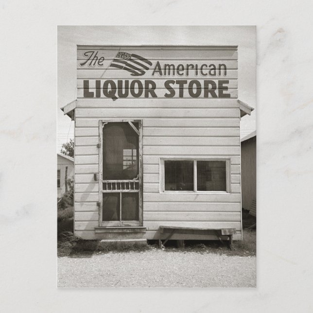 Postal Tienda de licores americana, 1943 (Anverso)
