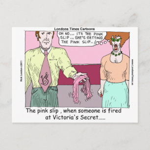 Postal Tienda De Lingerie Slip Rosa Gracioso Regalos Tees