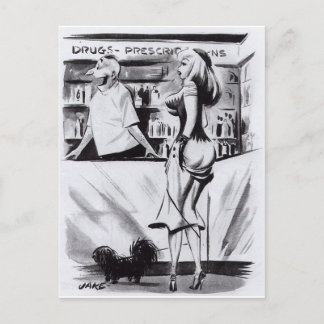 Postal Tienda de medicamentos - Pinzas antiguas para arte