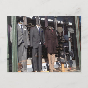 Postal Tienda de moda masculina NYC Ventana Nueva York