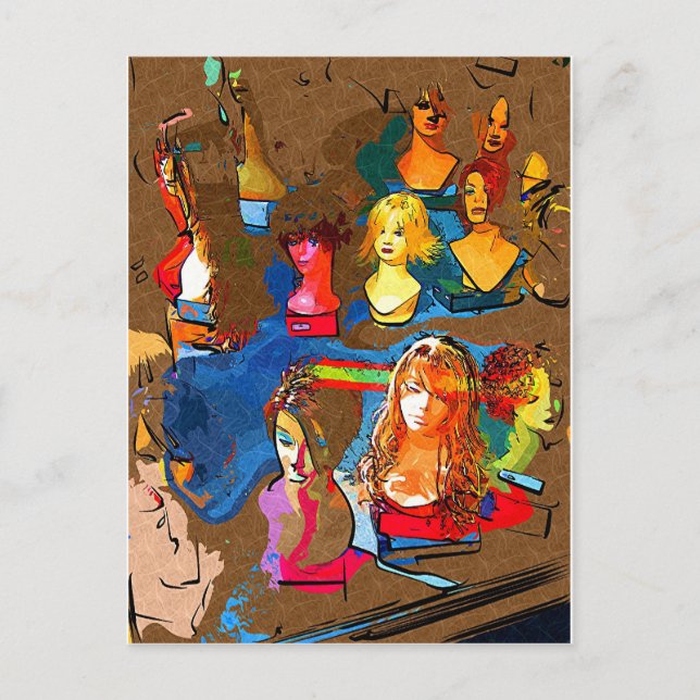 Postal Tienda de pelucas (Anverso)