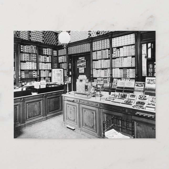 Postal Tienda de puros, 1895 (Anverso)