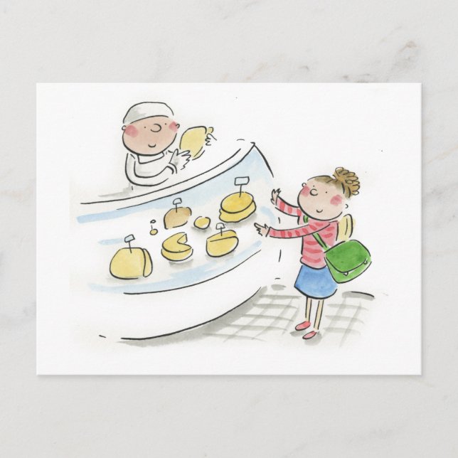 Postal Tienda de queso (Anverso)