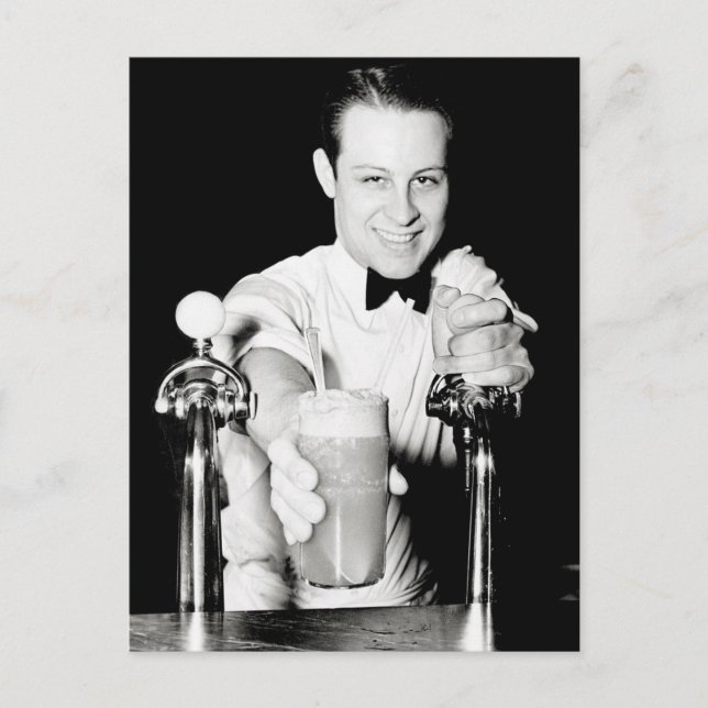 Postal Tienda de refrescos, 1936 (Anverso)