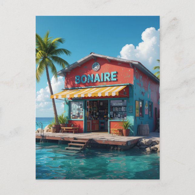 Postal tienda de snacks de Bonaire (Anverso)