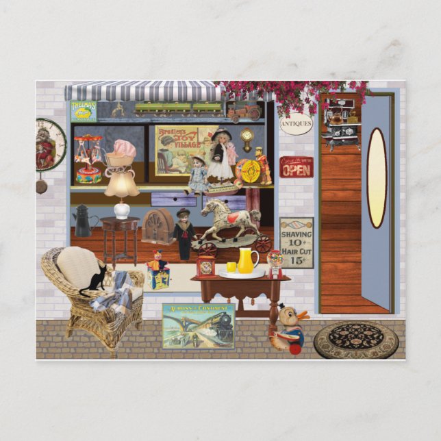 Postal Tienda del juguete (Anverso)