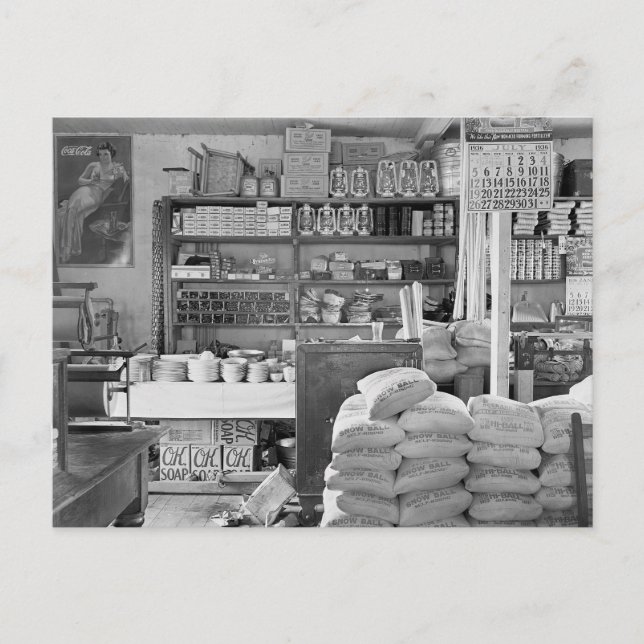 Postal Tienda general del país, 1936 (Anverso)