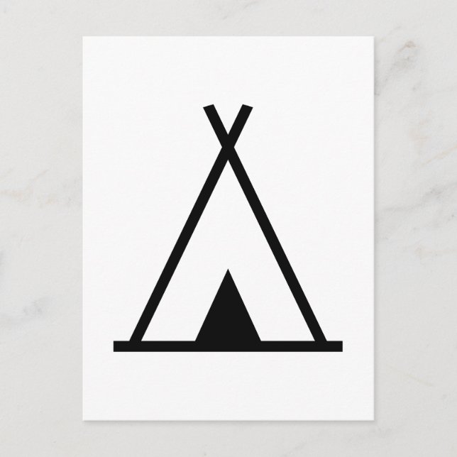 Postal Tienda Teepee (Anverso)