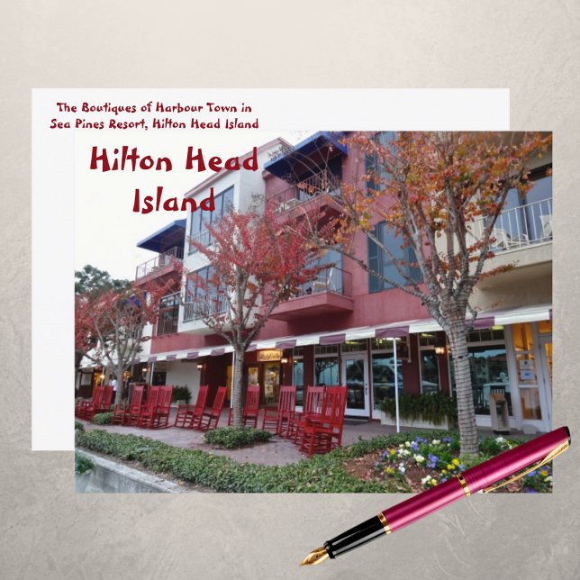 Postal Tiendas De Harbour Town Sea Pines Hilton Head Isla (Subido por el creador)