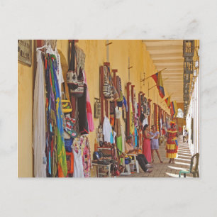Postal Tiendas de souvenirs en Cartagena Colombia